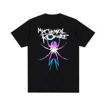 Camiseta De Algodão Masculina E Feminina My Chemical Romance Mcr Band, Casual, Manga Curta,