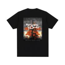 Camiseta De Algodão Masculina E Feminina My Chemical Romance Mcr Band, Casual, Manga Curta,