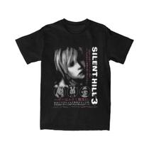 Camiseta De Algodão Masculina E Feminina, Tamanho Grande, Silent Hill 3, Jogo De Terror, Manga