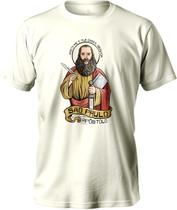 Camiseta De Algodão Masculino E Feminino Religiosa São João Paulo Apostolo