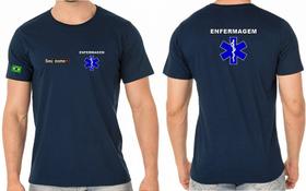Camiseta de Algodão Masculino para Enfermagem com Bordado - Várias Cores Disponíveis Camiseta de Algodão Masculino para Enfermagem com Bordado - Várias Cores Disponíveis