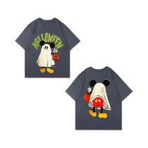 Camiseta De Algodão Mickey Mouse Para Homens, Mulheres E Casais, Manga Curta, Estilo Cartoon, Verão