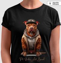 Camiseta de Algodão Peruano Pit Bull