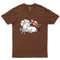 Camiseta De Algodão Unissex Estampa Religiosa Cordeiro