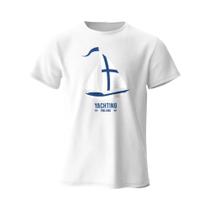 Camiseta De Algodão Vintage Oversize Com Estampa Gráfica De Náutica Para Homens E Mulheres Para O