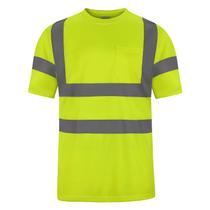 Camiseta de alta visibilidade DPSAFETY Class 3 Lime para homens/mulheres