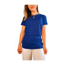 Camiseta de amamentação azul marinho Camiseta de amamentação azul marinho