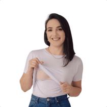 Camiseta de amamentação branco Camiseta de amamentação branco