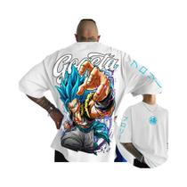 Camiseta De Anime Dragon Ball Goku Majin Buu De Verão, Manga Curta, Algodão, Harajuku, Masculina E Camiseta De Anime Dragon Ball Goku Majin Buu De Verão, Manga Curta, Algodão, Harajuku, Masculina E