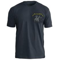 Camiseta de Banda Metallica em Algodão Manga Curta Gola Redonda Oficial