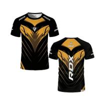 Camiseta De Boxe Masculina E Feminina Com Gola Redonda E Manga Curta Respirável RDX Para Competição