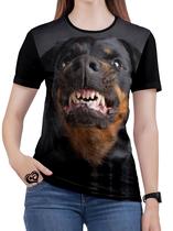 Camiseta de Cachorro PLUS SIZE Cão Feminina Blusa Rottweiler