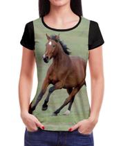 camiseta de cavalo feminina Roupa Blusa animal Campo