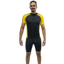 Camiseta de Ciclismo com Friso Zíper Curto