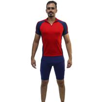 Camiseta de Ciclismo com Friso Zíper Curto