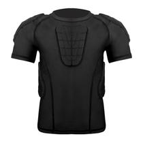 Camiseta de compressão acolchoada infantil MK MOSSE KARNE com protetor de peito
