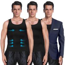 Camiseta de compressão atlética Shaper Slimming para homens