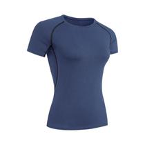 Camiseta De Compressão Feminina De Secagem Rápida, Manga Curta, Para Yoga, Corrida, Treino De Verão
