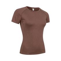 Camiseta De Compressão Feminina De Secagem Rápida, Manga Curta, Para Yoga, Corrida, Treino De Verão