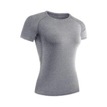 Camiseta De Compressão Feminina De Secagem Rápida, Manga Curta, Para Yoga, Corrida, Treino De Verão