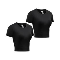 Camiseta De Compressão Feminina De Secagem Rápida, Manga Curta, Para Yoga, Corrida, Treino De Verão