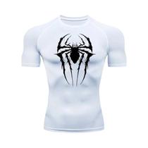 Camiseta De Compressão Masculina Com Estampa De Aranha, Secagem Rápida, Para Treino Na Academia,