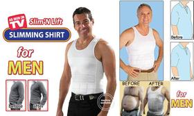 Camiseta de Compressão Masculina com Tecnologia Dry para Modelagem Corporal e Firmeza de Costas