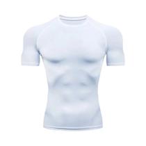 Camiseta De Compressão Masculina De Manga Curta Para Corrida, Academia, Fitness, Esporte, Camiseta