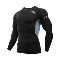 Camiseta De Compressão Masculina De Manga Longa, Camiseta Esportiva Com Tecnologia De Secagem Rápida Camiseta De Compressão Masculina De Manga Longa, Camiseta Esportiva Com Tecnologia De Secagem Rápida
