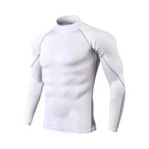 Camiseta De Compressão Masculina De Manga Longa, Roupas Esportivas, T-Shirt Elástica Para Fitness E