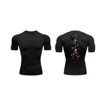 Camiseta De Compressão Masculina De Secagem Rápida Com Estampa De Dragão, Manga Curta, Para Verão, Camiseta De Compressão Masculina De Secagem Rápida Com Estampa De Dragão, Manga Curta, Para Verão,