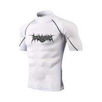 Camiseta De Compressão Masculina De Secagem Rápida Manga Curta Para Musculação, Treino, Academia,