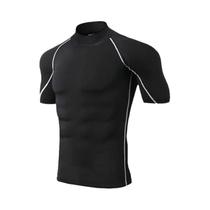 Camiseta De Compressão Masculina De Secagem Rápida, Manga Curta, Para Treino De Verão, Corrida E