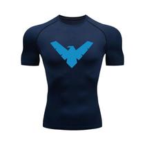Camiseta De Compressão Masculina De Secagem Rápida Para Corrida, Manga Curta, Proteção Solar Para