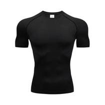 Camiseta De Compressão Masculina MMA Rashguard De Manga Curta Para Treino De Academia, Boxe E Jiu