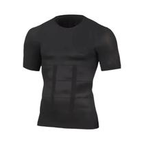 Camiseta De Compressão Masculina Para Controle De Barriga, Modelador Corporal, Camiseta Para