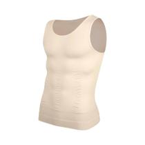 Camiseta de Compressão Masculina para Modelagem Corporal, Colete Redutor, Roupa Íntima Justa, Regata Camiseta de Compressão Masculina para Modelagem Corporal, Colete Redutor, Roupa Íntima Justa, Regata