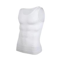 Camiseta de Compressão Masculina para Modelagem Corporal, Colete Redutor, Roupa Íntima Justa, Regata Camiseta de Compressão Masculina para Modelagem Corporal, Colete Redutor, Roupa Íntima Justa, Regata