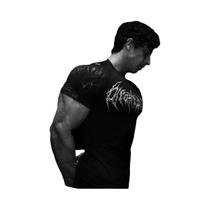 Camiseta De Compressão Unissex De Secagem Rápida E Respirável Com Gola Redonda, Manga Curta,