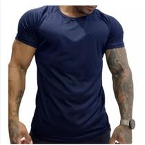 Camiseta de Corrida Dry Fit Masculina Lisa - Treino Academia Esportes Exercícios