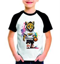 Camiseta de Criança Manga Longa Infantil Basquete