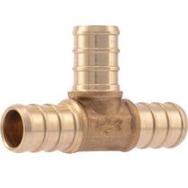 Camiseta de crimpagem de latão SharkBite de 1/2 polegada para tubo PEX