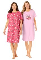Camiseta de Dormir Dreams & Co. 2 Unidades 3X/4X Xícara de Chá Rosa Camiseta de Dormir Dreams & Co. 2 Unidades 3X/4X Xícara de Chá Rosa