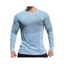 Camiseta De Fitness Masculina De Secagem Rápida Com Manga Longa, Respirável, Para Musculação,