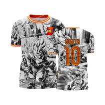 Camiseta De Futebol Dragon Ball Z Anime Para Adultos E Crianças, Top Esportivo Sun Wukong