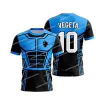 Camiseta De Futebol Dragon Ball Z Vegeta Para Crianças E Adultos Verão 2026 Anime Manga Curta Y2k