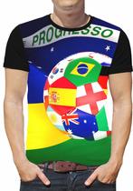 Camiseta de futebol masculina infantil time roupas BRASIL
