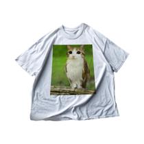Camiseta De Gato Engraçada Com Meme De Gato E Coruja - Meowl Brainrot Catito