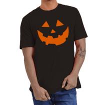 Camiseta De Halloween Masculina Com Cara De Abóbora Camisa Fantasia Festa Doa Das Bruxas