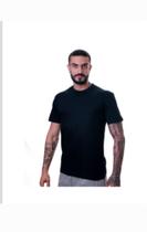 Camiseta de Malha de Algodão manga curta